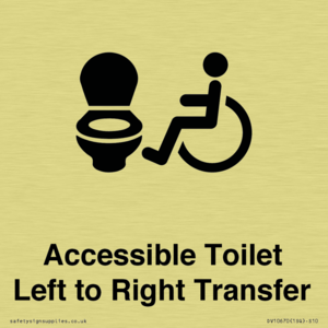 Accessible Toilet with Left to Right Transfer